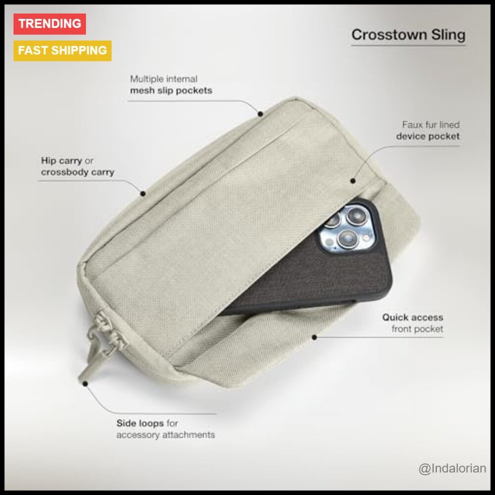 Compact Sling Bag Lightweight Durable Crossbody H… - image 4